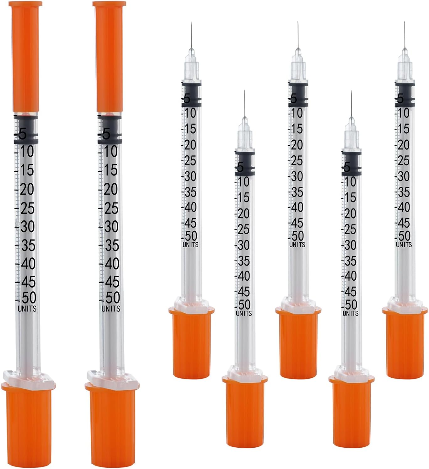 20Pcs/Pack 0.5Ml/Cc Syringe with 30G (8Mm) Needle, Lab Supplies, Individually Wrapped image number 3