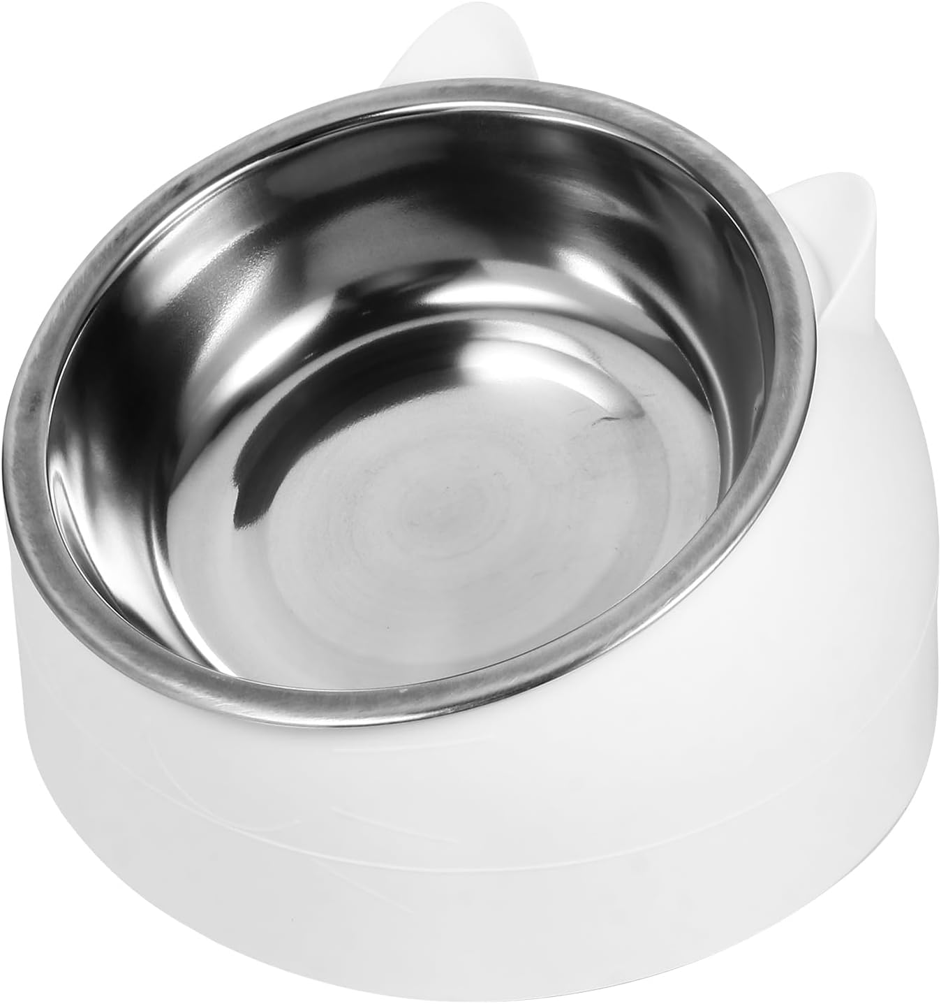 BESPORTBLE Elevated Pet Bowl: Tilted Dog Bowl for Small Dogs & Cats - Detachable Stainless Steel Inner Raised Cat Water Cup Neck Protection for Pets, 200Ml image number 3