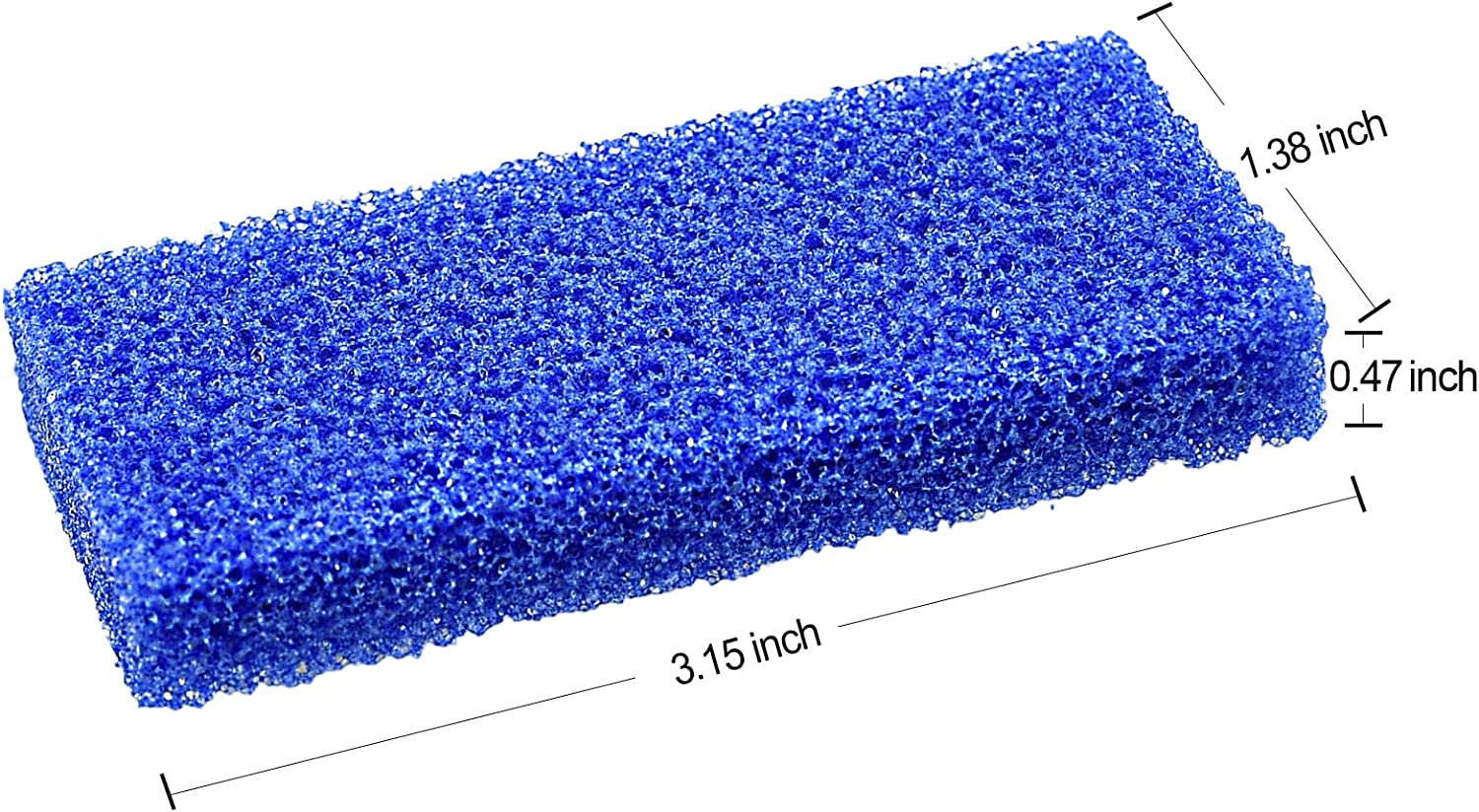 Disposable Foot Scrubber Sponge Pads Pedicure Pumice Stone for Feet Callus Remover Coarse Blue 40Pcs image number 4