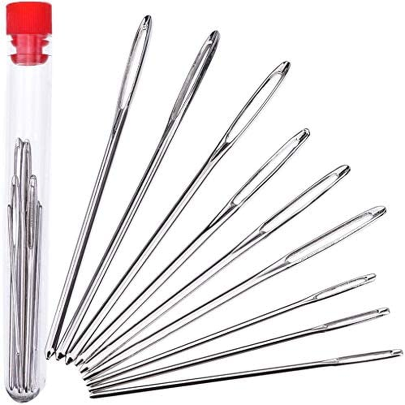 Large-Eye Blunt Needles Yarn Knitting plus Crochet Hooks Set with Case,Ergonomic Handle Crochet Hooks Needles for Arthritic Hands.Best Gift! image number 4