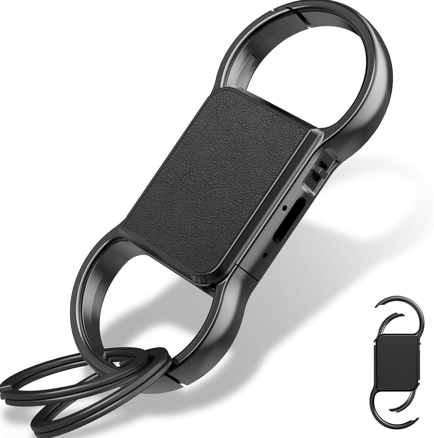 3072 Kbps Voice Recorder Mini Keyring, Audio Recorder with Triple Noise Reduction, Voice Activated Listening Device with 800 Hours Capacity, HD Recorder Device with Playback