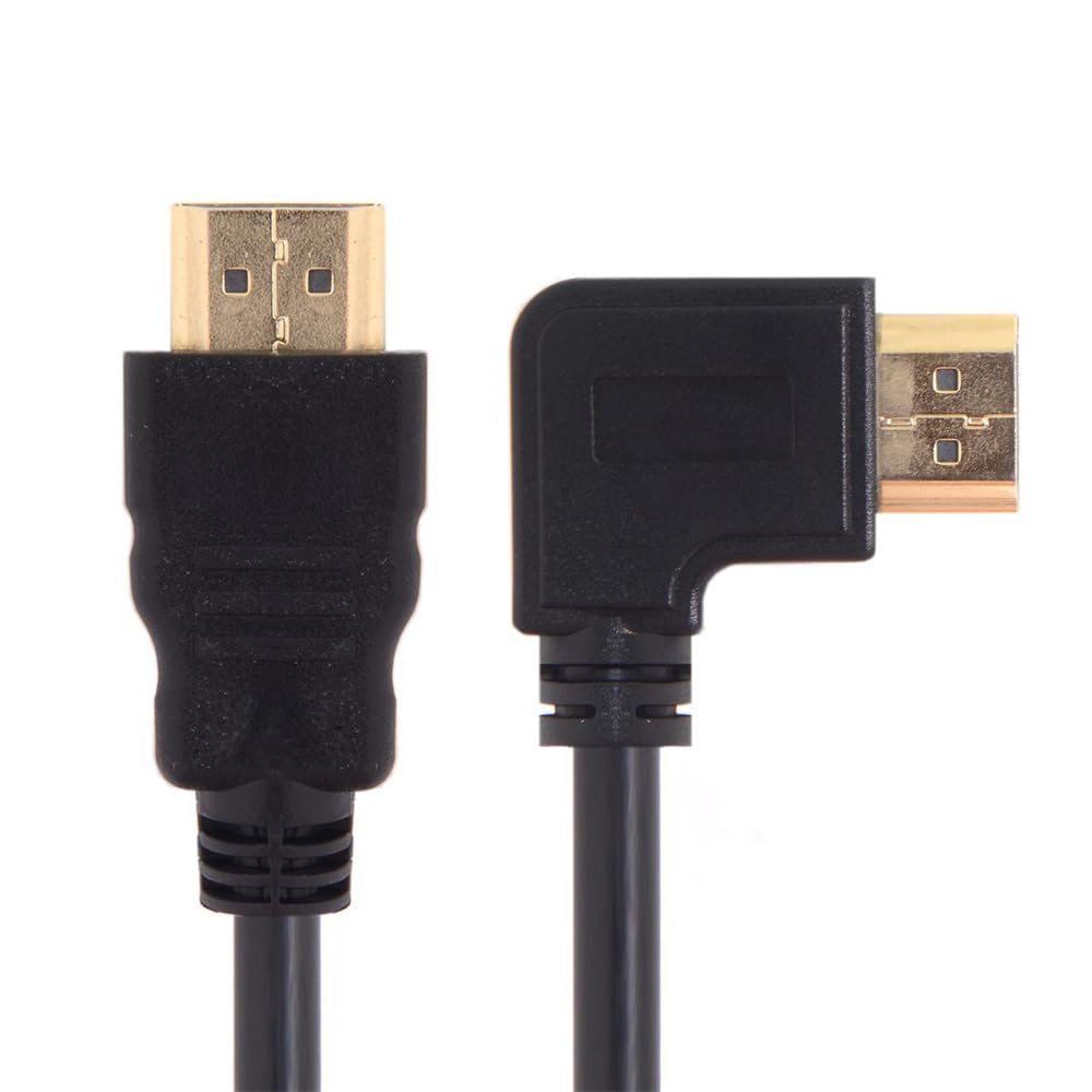 JSER 90 Degree Left Angled Type HDMI 1.4 Male to HDMI Male Cable Support 3D & Ethernet 50Cm (Left Angle) - Right Angled image number 6