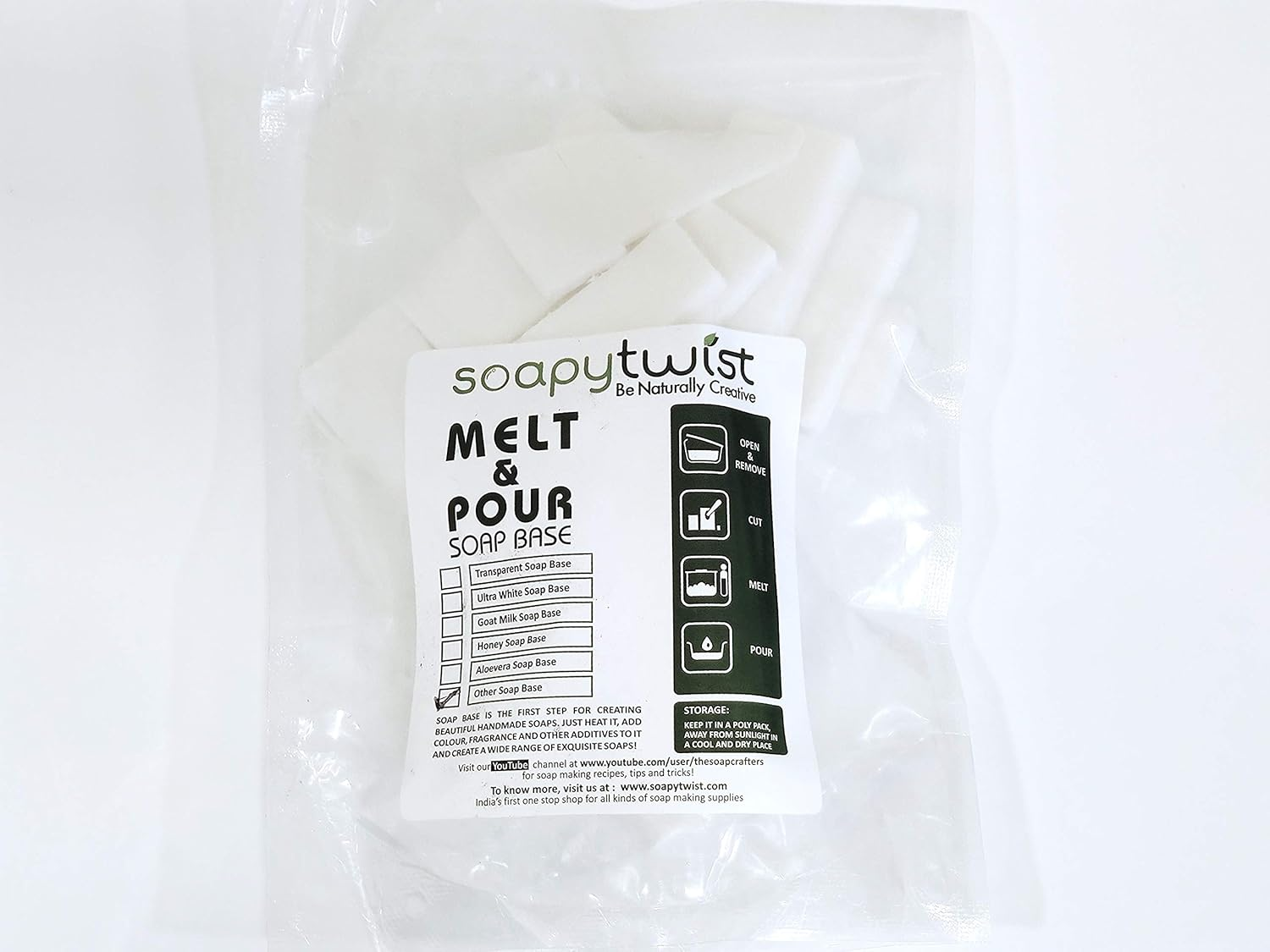 Soapy Twist Sulfate Free Shea Butter Soap Base (300G)