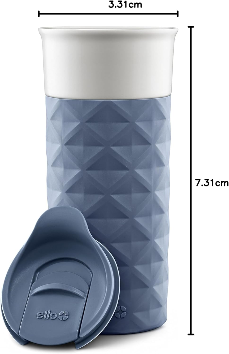 Ello Ogden Ceramic Travel Mug with Friction-Fit Lid