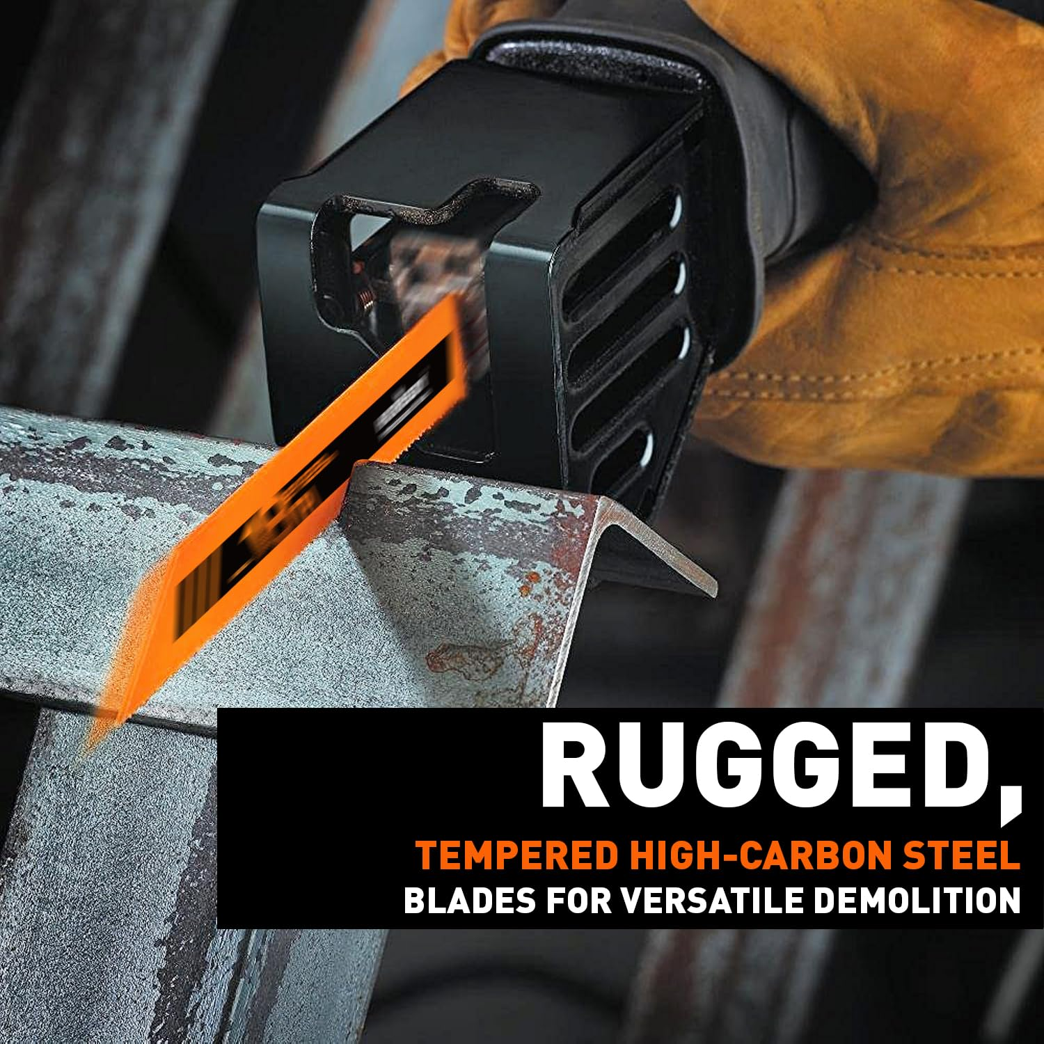 HORUSDY 10-Piece Reciprocating Saw Blade Set, 150Mm/6'' Saw Blades for Wood and Metal Wood Pruning image number 5