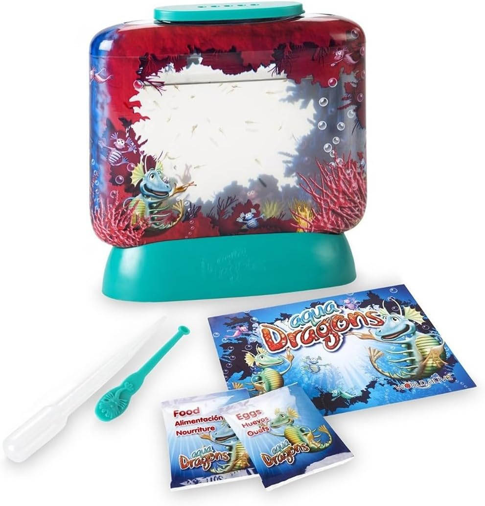Aqua Dragons Underwater World Science Kit &ndash; Live Aquatic Creature Hatching Box for Kids Age 6+