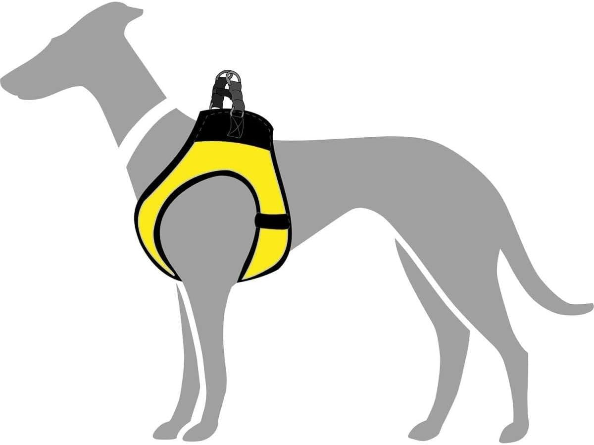 HUNTER Hilo Comfort BVB Dog Harness with 3D Mesh Material, Reflective, S-M, Yellow image number 1