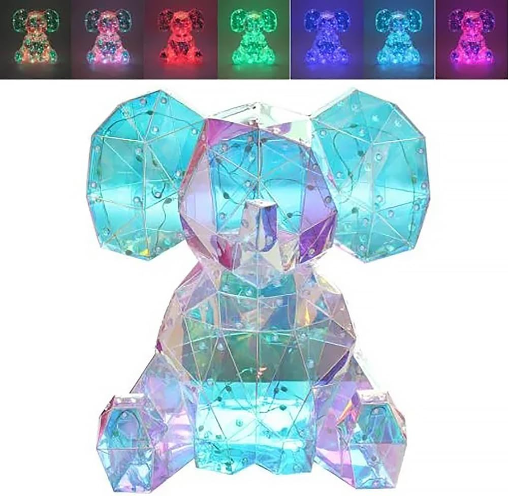 Starlightz LED USB Kids Light 33Cm Elephant, Interactive Neon Night Light Gibson Gifts 20980