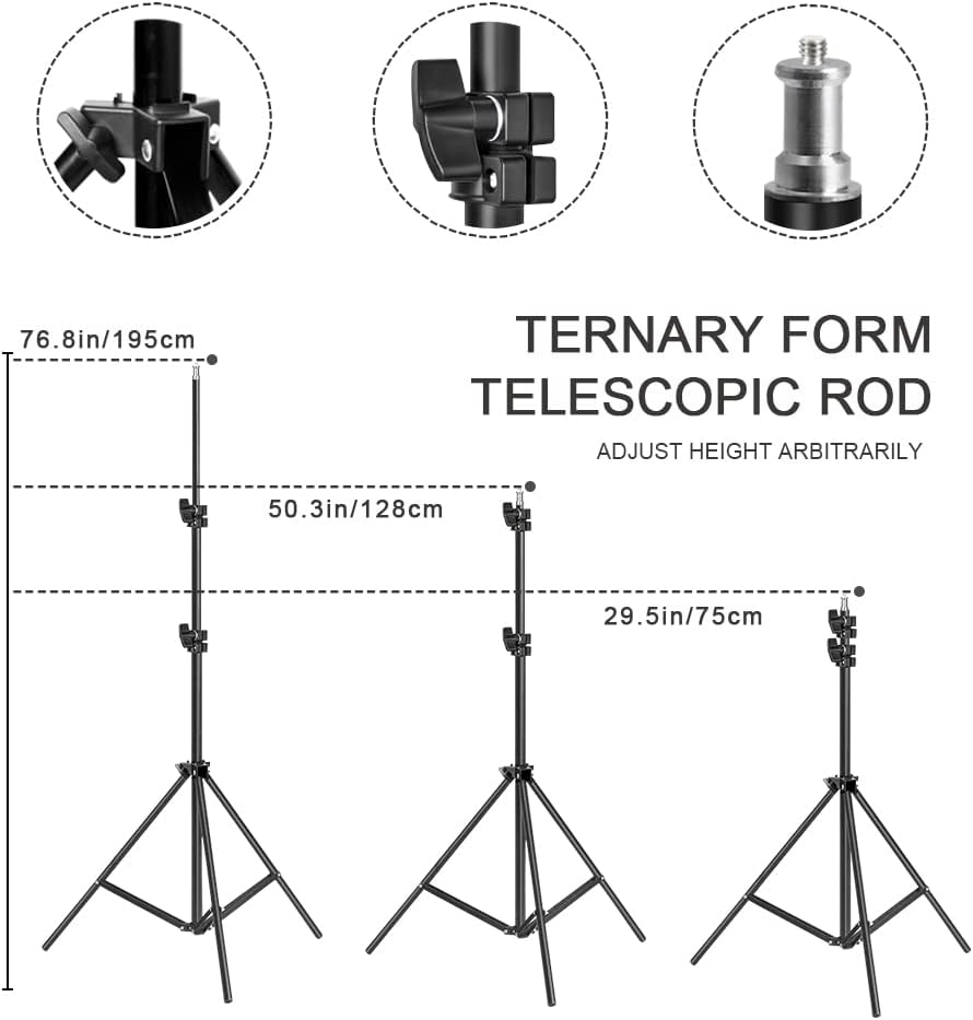 YISITONG 85W Studio Light 20&rdquo;&times;28&rdquo; E27 Socket 3200K-5600K Continuous Lighting LED Soft Box with Adjustable Lamp Stand and Portable Bag for Portraits Video Shooting image number 5