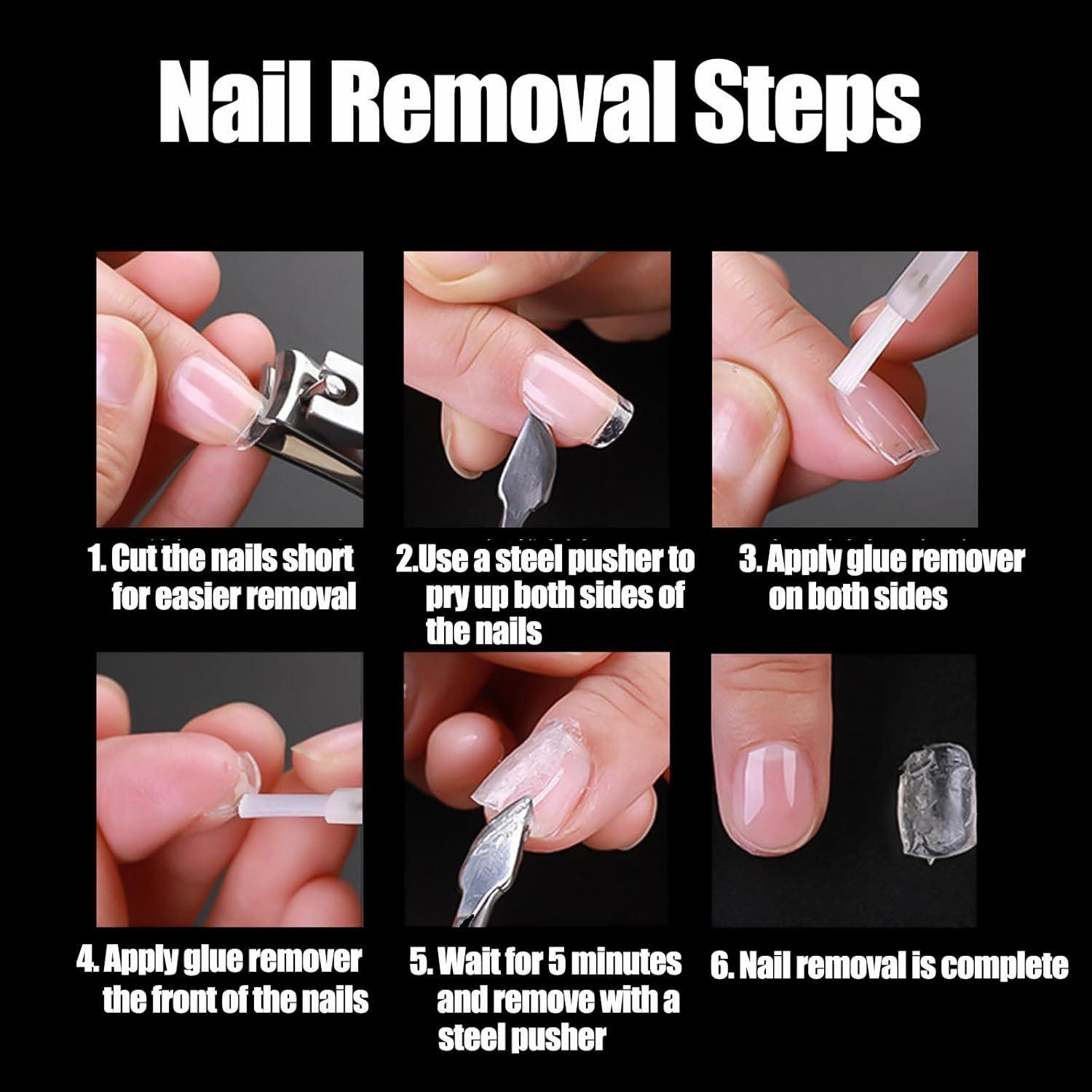 Taoluwin 500Pcs Clear Nail Tips, 10 Sizes Full Cover False Nails, Press on Gel Nail Tips, Reusable False Nail Kit for DIY Extensions, Acrylic & Nail Art (Long Teardrop Shape, Long) image number 6