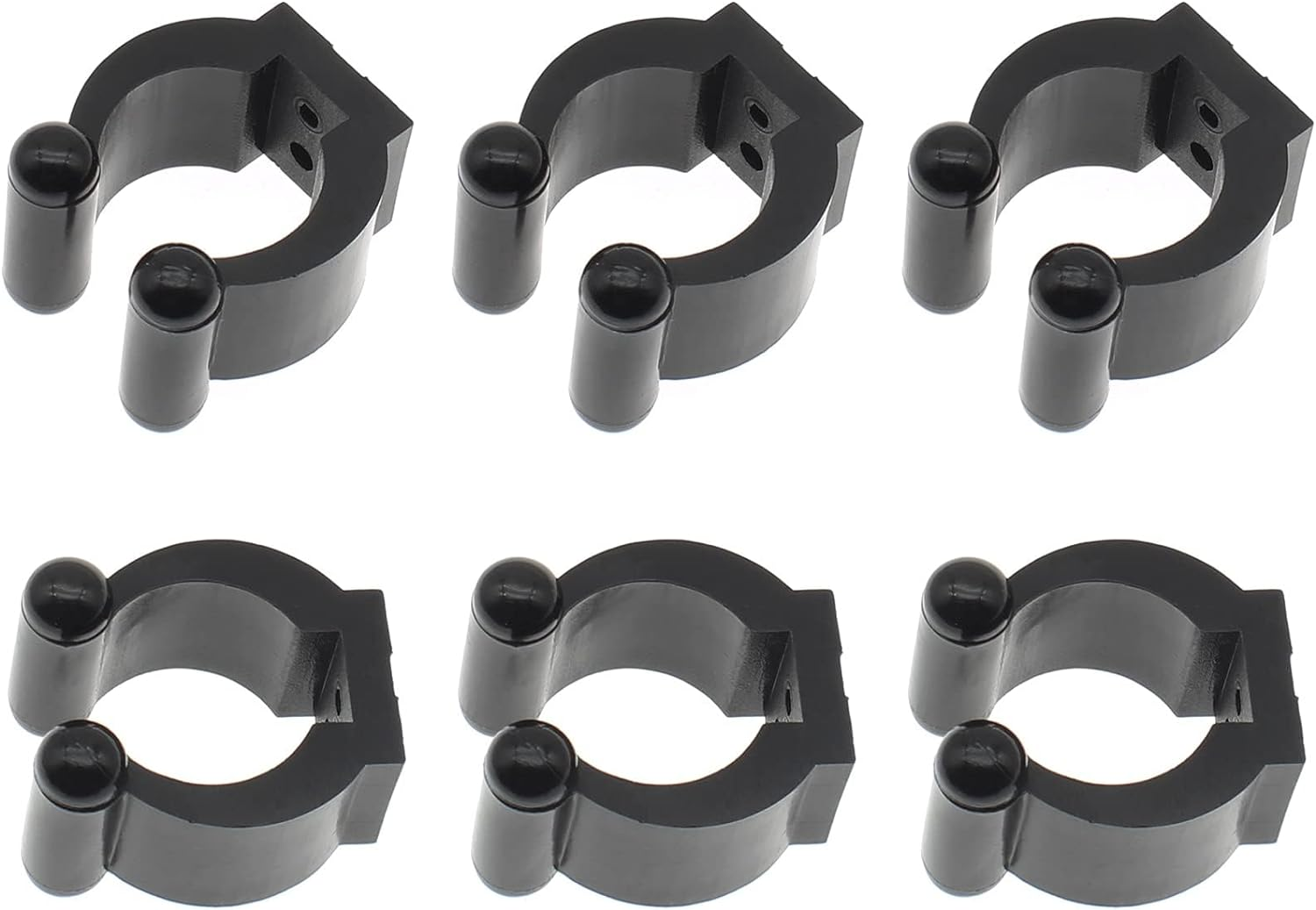 FDXGYH Billiards Snooker Cue Locating Clip 6 Pcs Plastic Holder Cue Clips Fishing Rod Storage Clips for Storage (Black,Small)