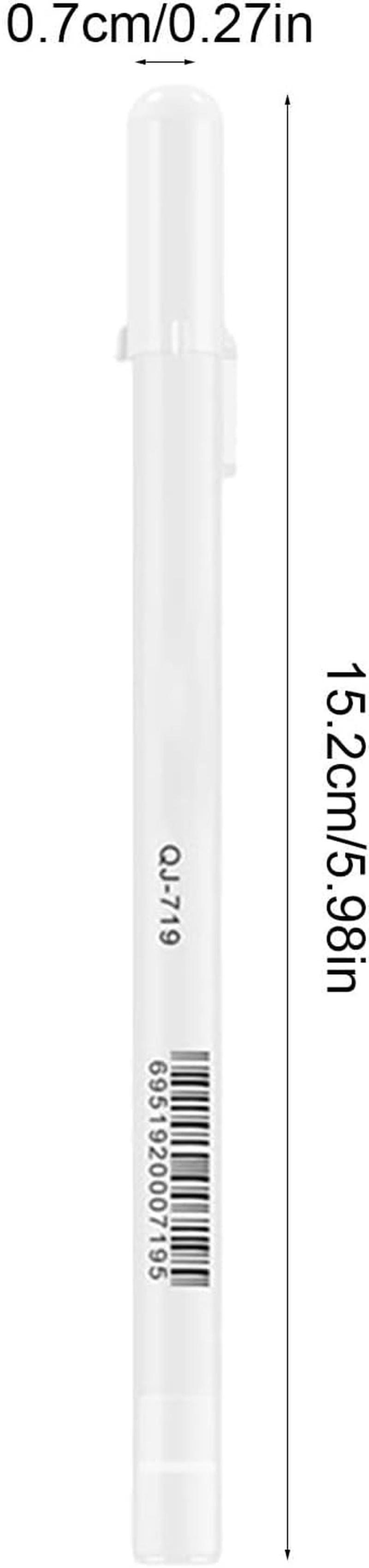 White Paint Pen for Art, Fine Point Tip White Gel Pens White Paint Marker, Fine White Paint Marker for Artists and Beginner Painters - Silver image number 2