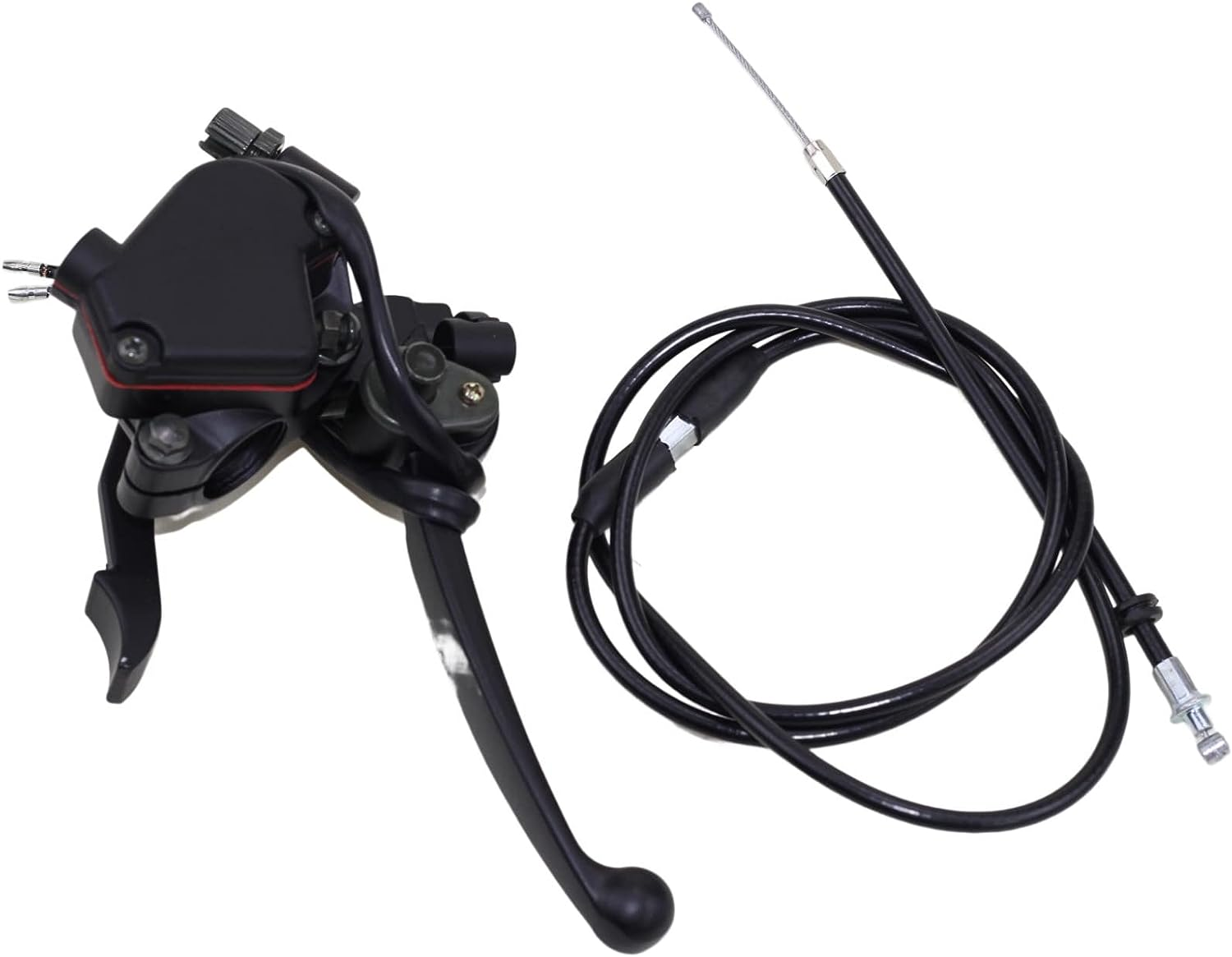 7/8" 22Mm Thumb Throttle Cable with Dual Brake Lever Kits Compatible for 50Cc 90Cc 150Cc 250Cc ATV Quad Roketa Taotao Sunl Kazuma Go Kart image number 2