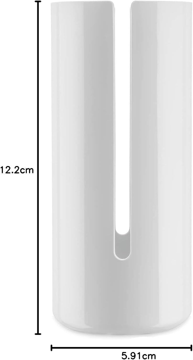 Alessi Birillo Toilet Paper Roll Container, White - PL18 W