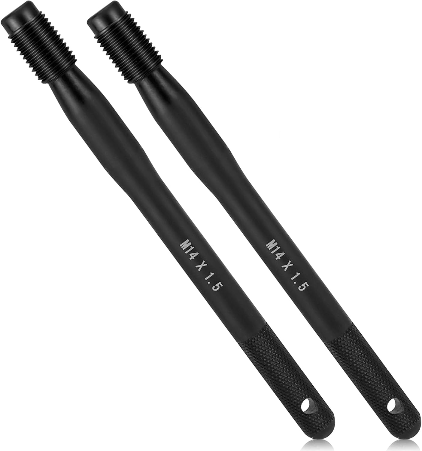 YNOYMO Wheel Assembly Aid Wheel Mounting Aid Fixing Bolt Car Tool Set M14 X 1.5 Wheel Mounting Tool Tyre Mounting Aid for Wheel Change 2 Pieces Stainless Steel Wheel Guide Pin image number 2