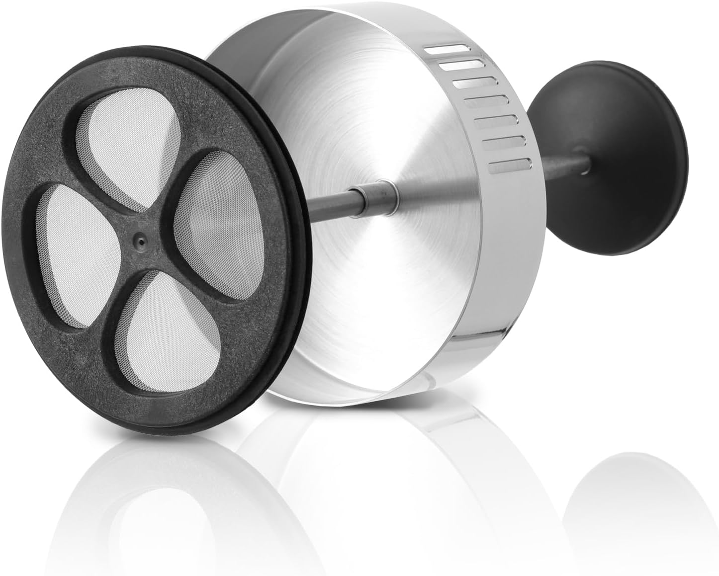 French Press Coffee Maker Stainless Steel Double-Wall Vacuum Insulated Coffee Press Dishwasher Safe, 34Oz Black