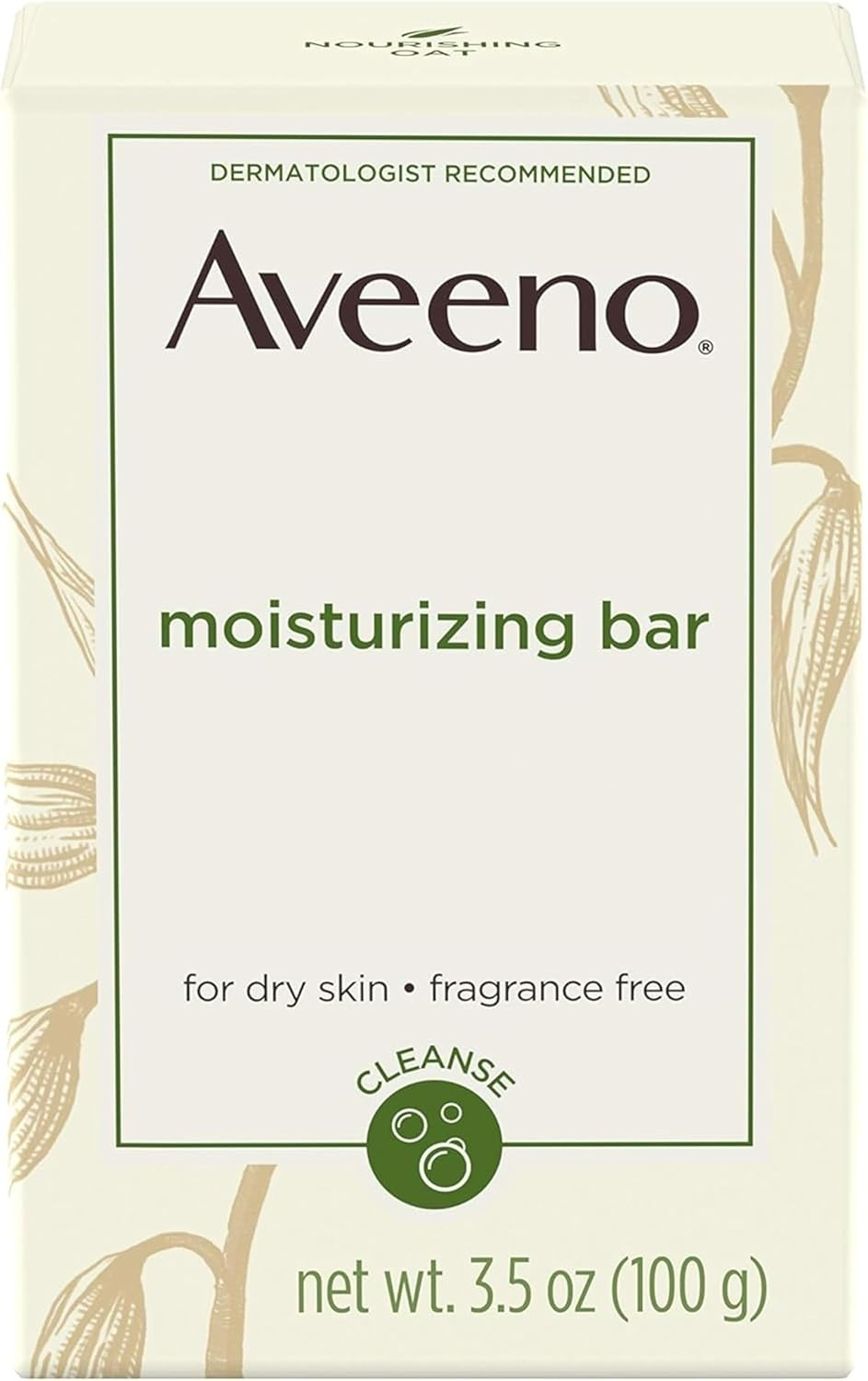 Aveeno Moisturizing Bar with Natural Colloidal Oatmeal for Dry Skin, Fragrance Free, 3 Oz (Pack of 4) image number 4