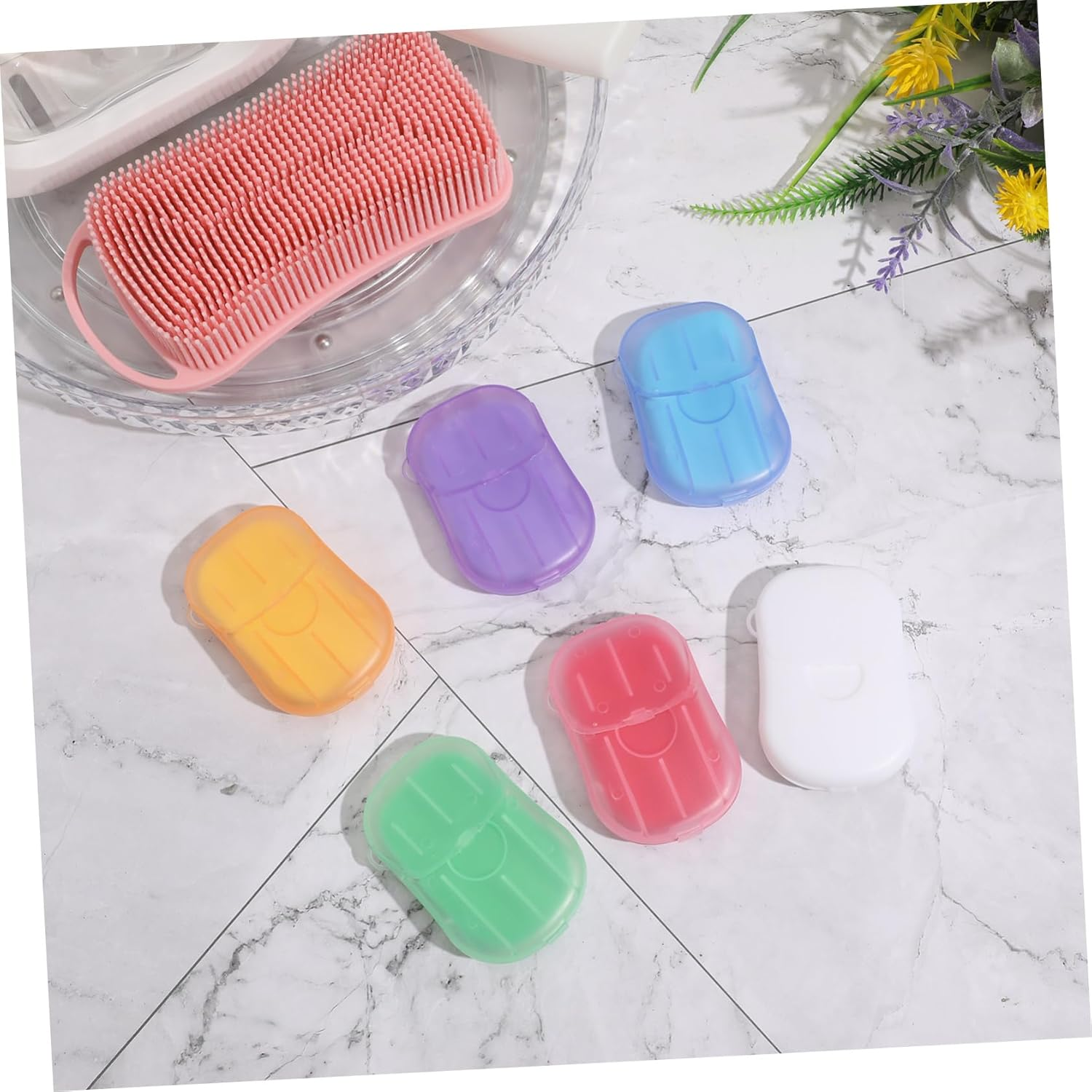 NAMOARLY 120Sheets Portable Soap Paper Travel Toiletries Soap Outdoor Accessory image number 3