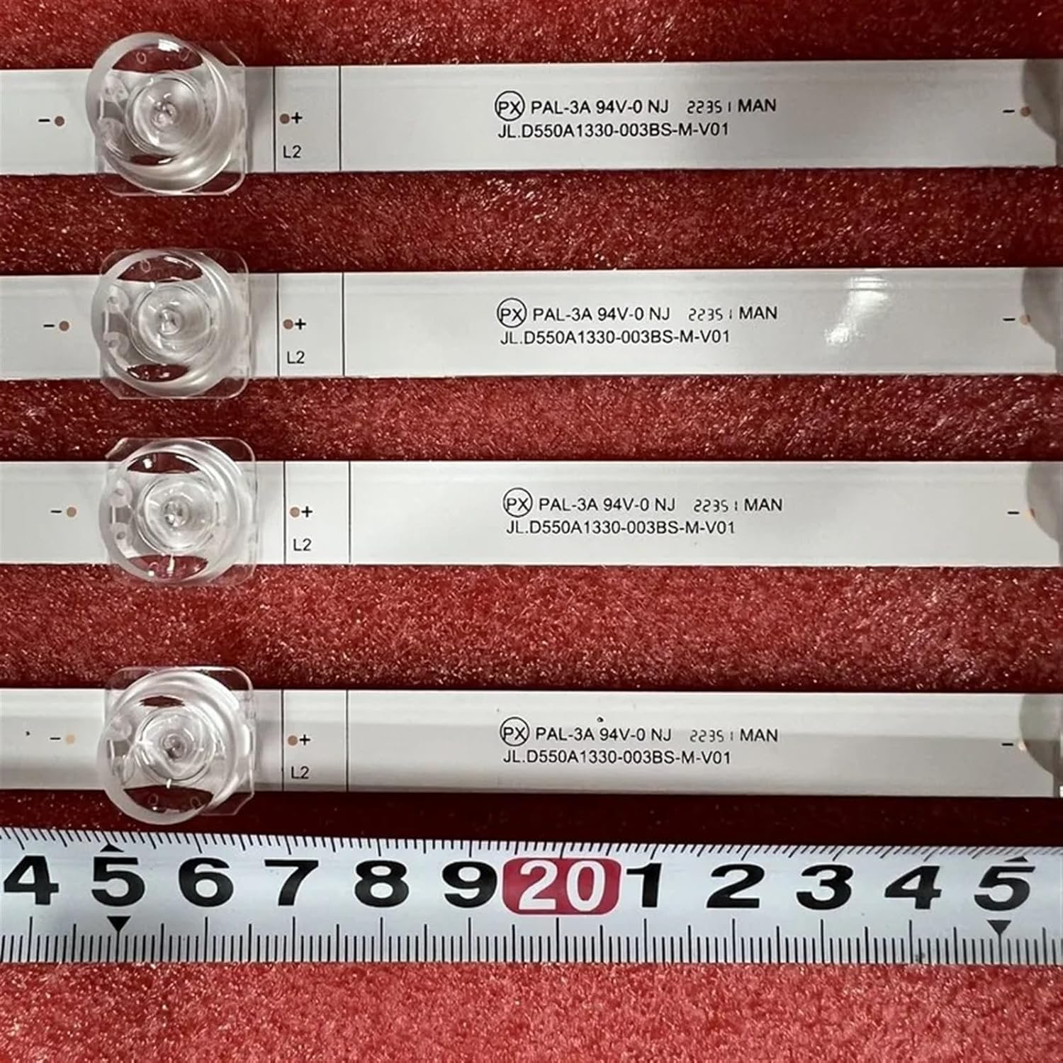 LED Backlight Strip 10LED for TV 55R6G 55A6G 55R6095G5 55R6070G 55C350KU HD550Y1U62-T0L6 JL.D550A1330-003BS-M_V01 SVH550FA1 image number 4