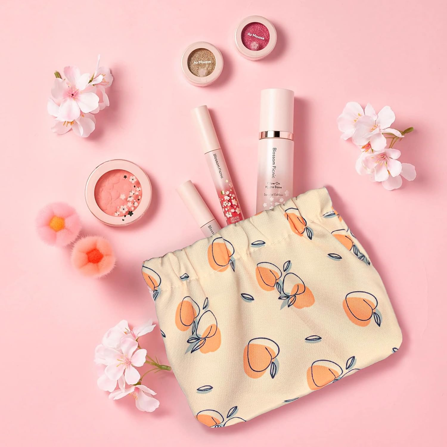 Vcekract Mini Makeup Bag for Purse, 4 PCS Mini Cosmetic Bag for Women, Waterproof Mini Travel Bag, Mini Bag for Purse Lipstick Organizer, Colorful, Cute image number 5