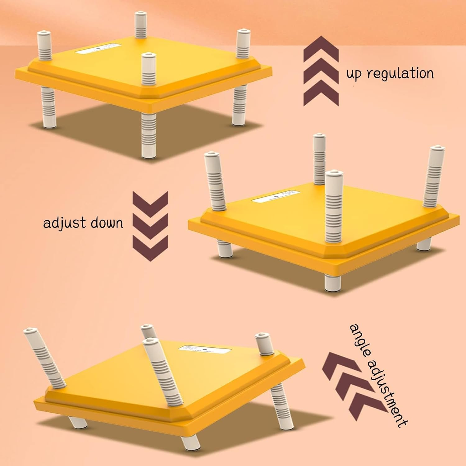 Brooder Heater for Chicks, Chicks Heating Plate with Adjustable Height and Angle 15W Chicken Brooder Warm like Mother Hen (Orange, 30CM) image number 6