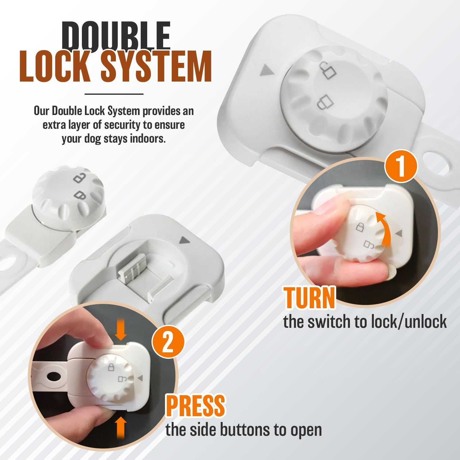 Cat Dog Door Holder Latch - Alternative to Keep Dogs Out of Litter Boxes and Food Adjustable Size Strap Economical Pet Gate and Interior Cat Door Stopper to Keep Dog Out of Litter Boxes and Food image number 4