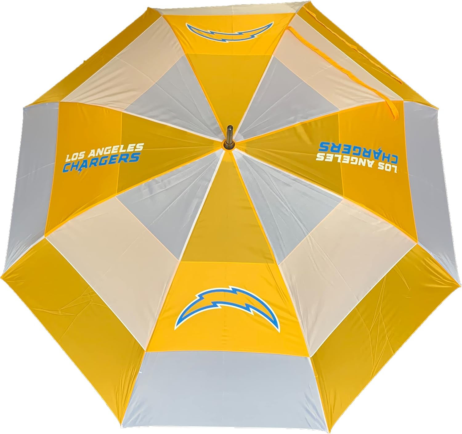 Team Golf NFL 62" Golf Umbrella with Protective Sheath, Double Canopy Wind Protection Design, Auto Open Button