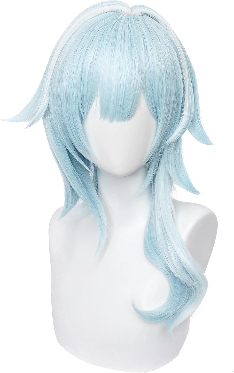 Anime Cosplay Wig Genshin Impact Wig with Two Wig Caps for Halloween, Party & Etc (Mualani Cosplay)