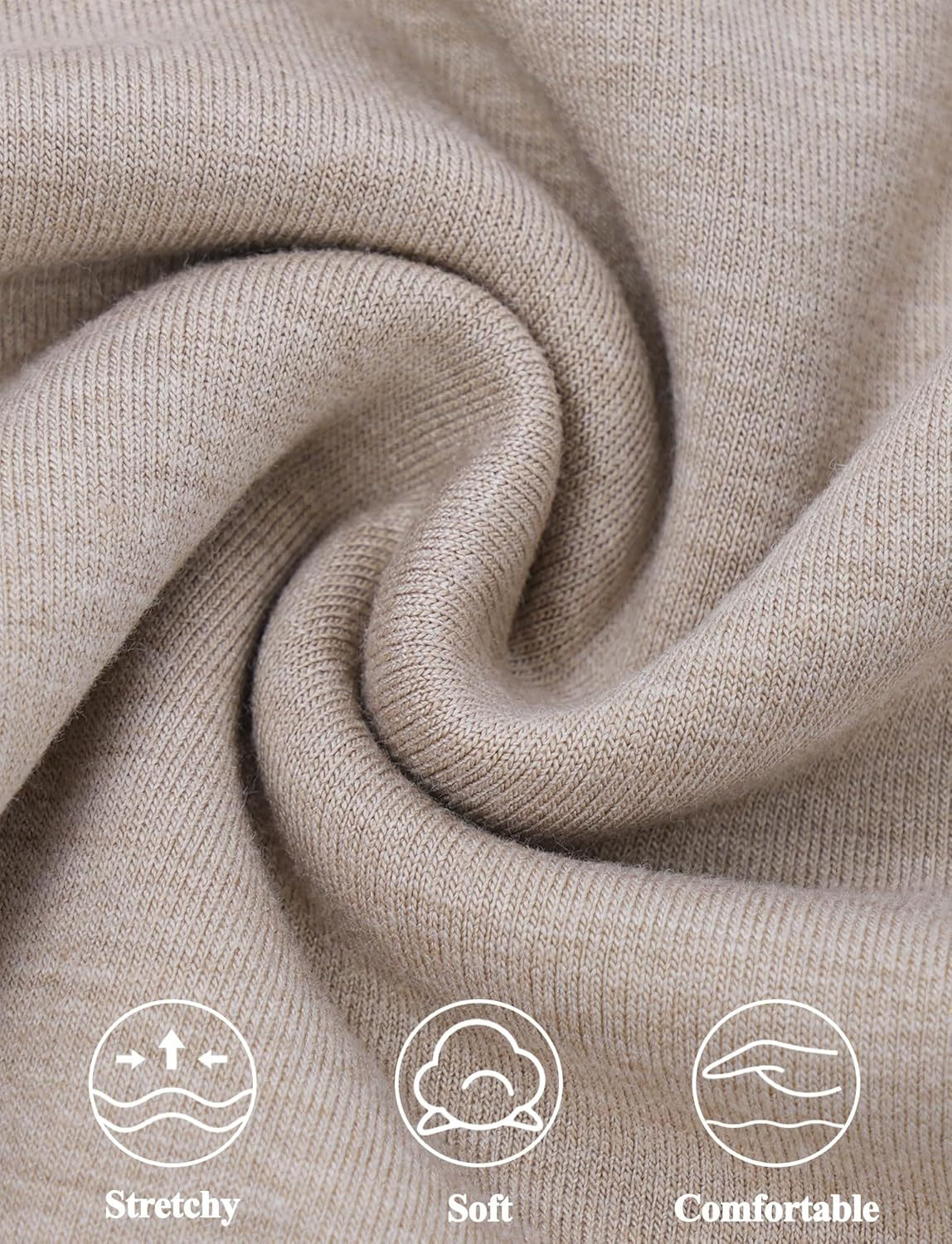 KEOYA Women'S High Neck Maternity Sweatshirt Nursing Top Shirt for Breastfeeding Solid Long Sleeve Undershirt image number 4