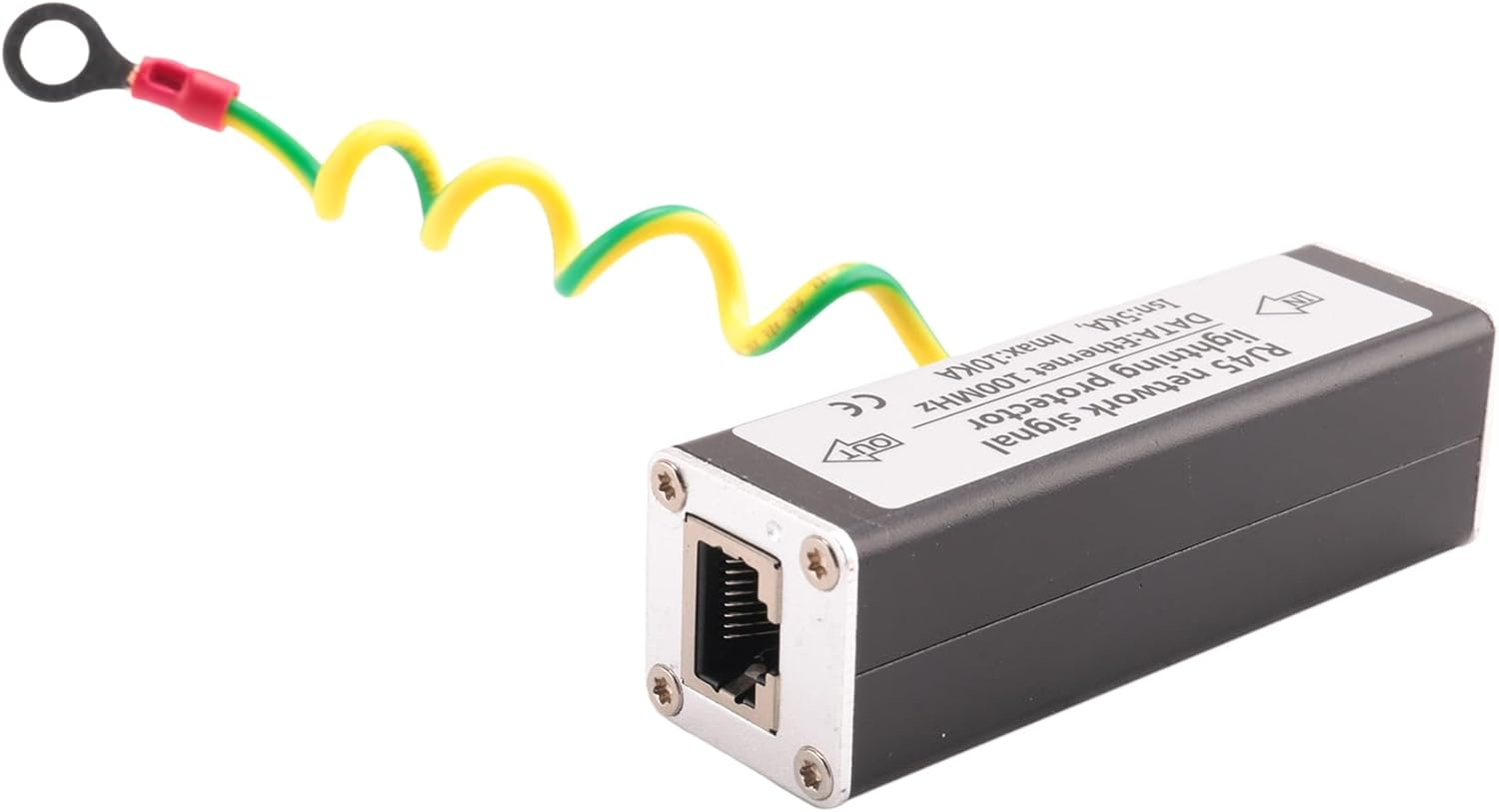 Hepzest RJ45 Plug Ethernet Network Surge Protector Arrester 100Mhz image number 3