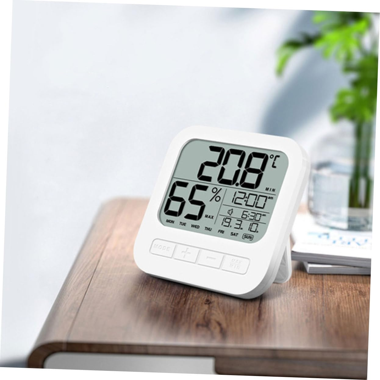 DECHOUS Digital Indoor Hygrometer High Accuracy Humidity Meter, Wall-Mountable Electronic Temperature and Humidity Monitor for Home and Baby Room image number 2