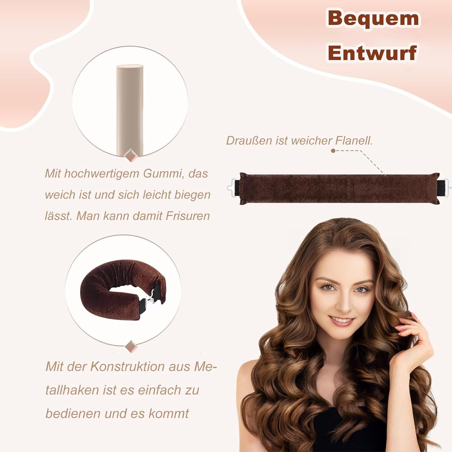 Heatless Curlers, Heatless Curls image number 2