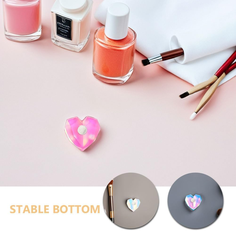 4Pcs Nail Tip Practice Stand: Heart Nail Display Stand - Unique for Realistic Hand Simulation for Training and Display Salon Home and Travel image number 3