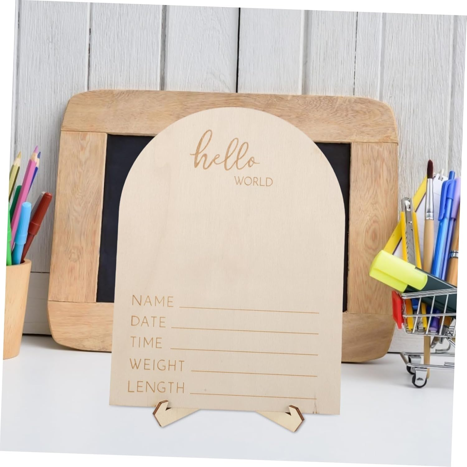 HAPINARY 1 Set Ultrasonic Photo Frame Tabletop Photo Frame Sonogram Picture Frame Ultrasounds Frame for Mom Expecting Parents Photo Frame Pregnancy Announcement Sign Wooden image number 3