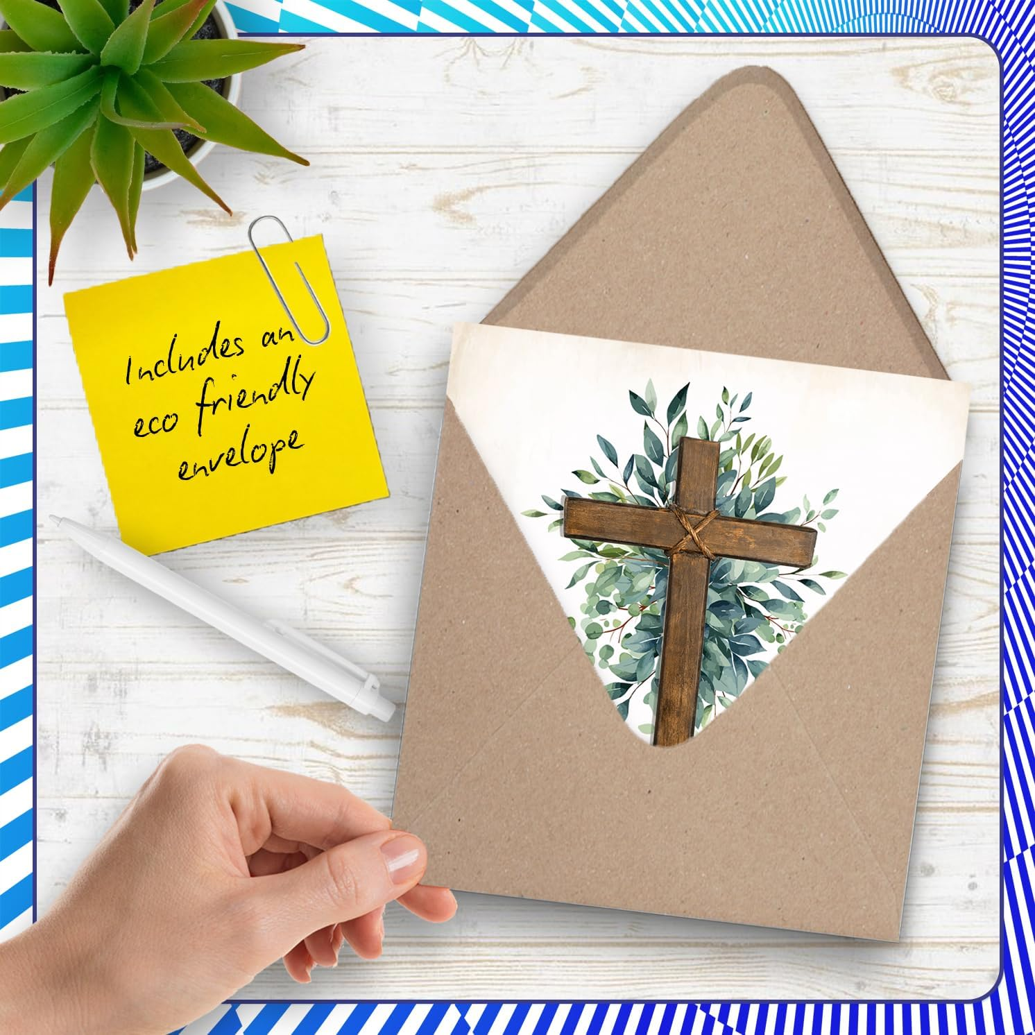 Christening Cards for Boys Girls Him Her - First Holy Communion - Congratulations Christening First Communion Gifts, 145Mm Christian Gifts Religious Greeting Cards image number 2