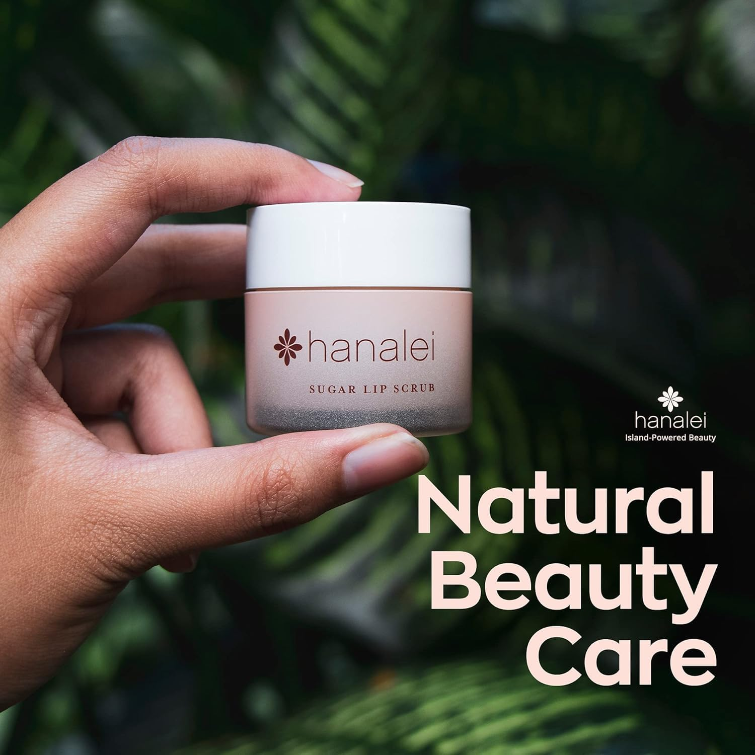 Hanalei Sugar Lip Scrub, Made with Raw Cane Sugar and Real Hawaiian Kukui Nut Oil (Cruelty Free, Paraben Free) (SLS) image number 2