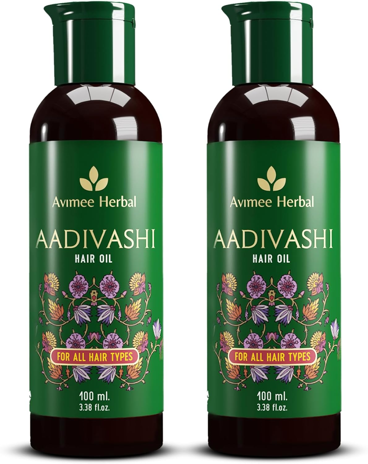 Original Adivasi Hair Oil for Hair Fall | with Onion, Rosemary, Castor, Amla, Almond, Coconut, Brahmi & Bhringraj Oil | for Men & Women | 100 Ml (Pack of 2)