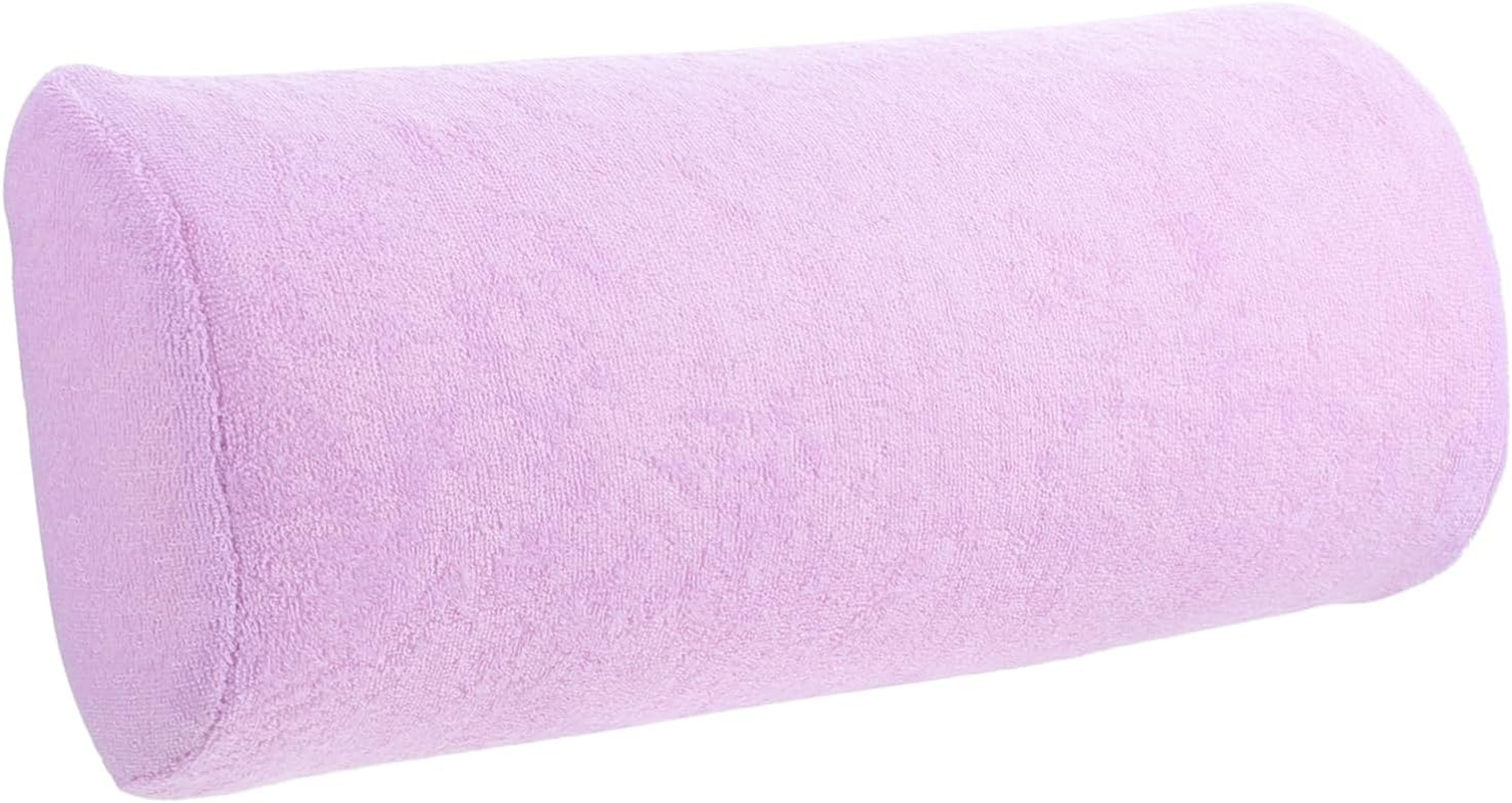 Manicure Nail Art Hand Cushion Wrist Pillow Semi-Circle Cushion Purple Portable Nail Art Hand Support for Salon Use image number 5