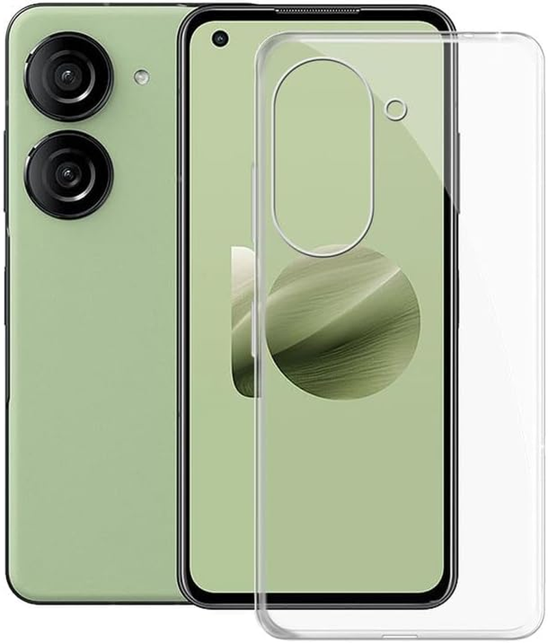 Case for Asus Zenfone 10 (5.92 Inches), Transparent Anti-Yellowing Silicone Mobile Phone Case - Ultra Thin Shockproof Protective Cover Soft TPU Bumper Case for Asus Zenfone 10 - Crystal Clear