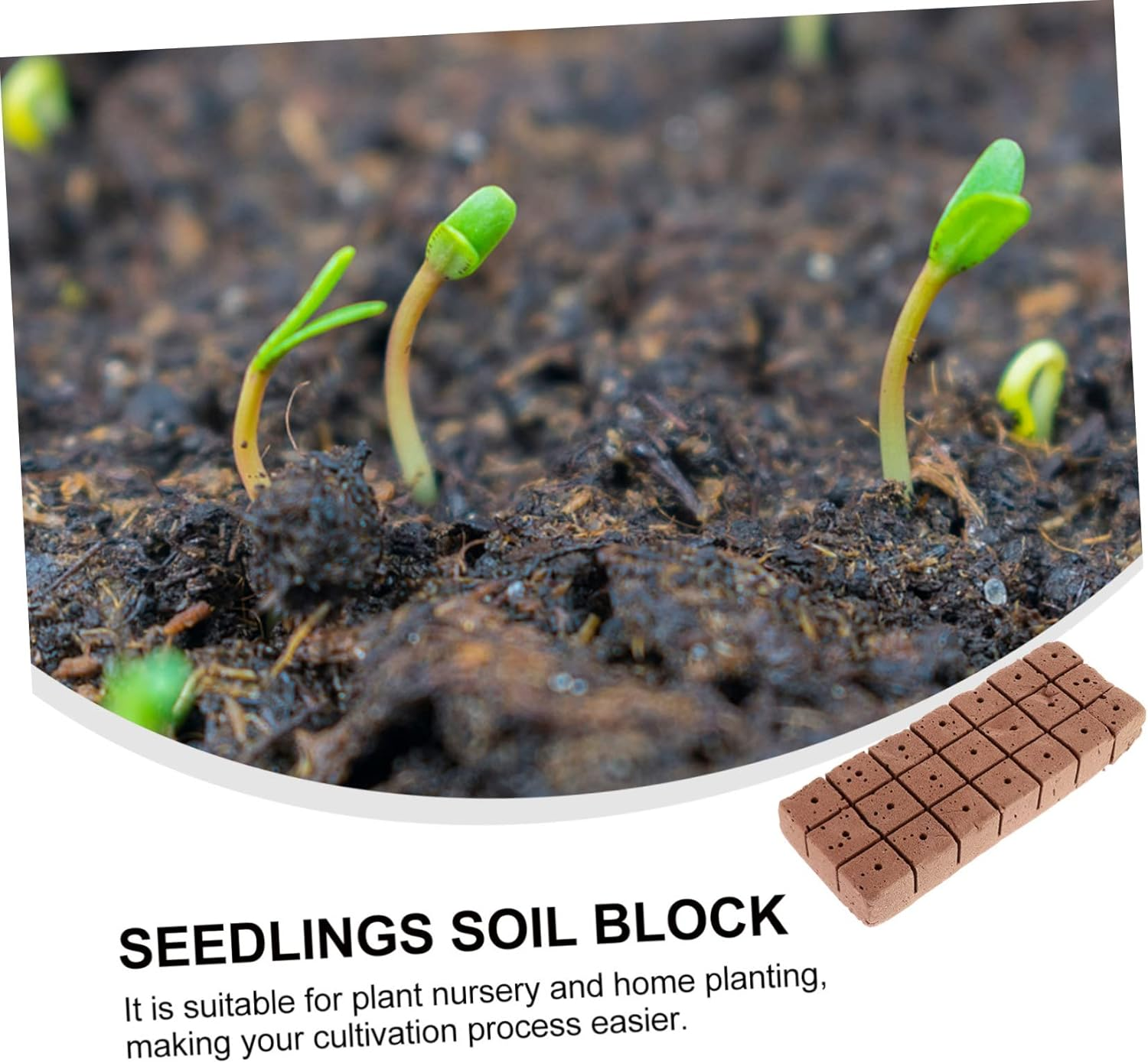 40Pcs Practical Nutrient Soil Seedlings Matrix Block for Vegetables Flowers Garden Use image number 5