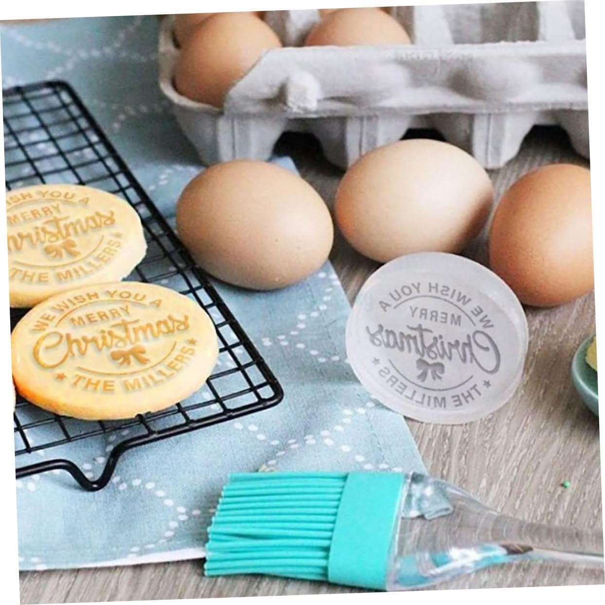 Party Cookie Molds Christmas Cookie Mold Reusable for Christmas Baking image number 4