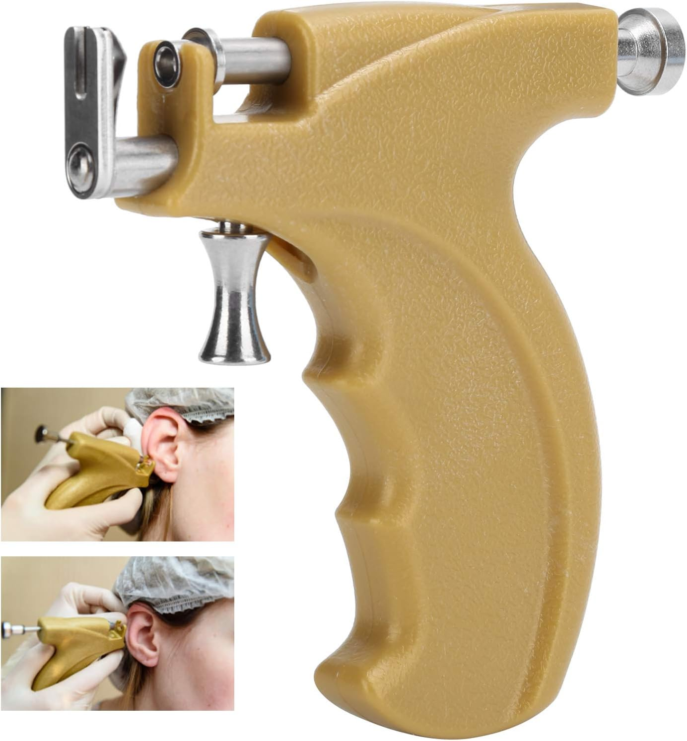 Professional Ear Piercing Gun Kit with 12 Pairs 316L Stainless Steel Gun Stud Earrings, Navel Piercing Kit, Multiple Body Nose Lip Earrings Set for Salon Home Use image number 1