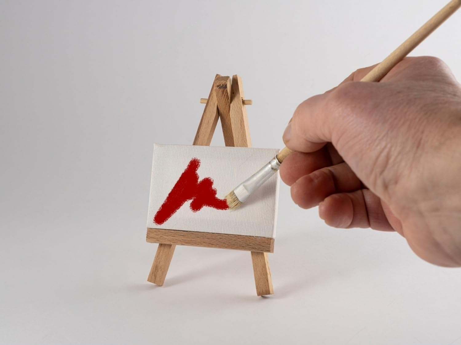 Renoir Mini Canvas EA, 5 Cm X 7 Cm Blank Art Canvas Panel Pre Stretched Canvas Board Artist Painting Stretcher,100% Cotton for Acrylic Painting,Oil Paint & Wet Art Media