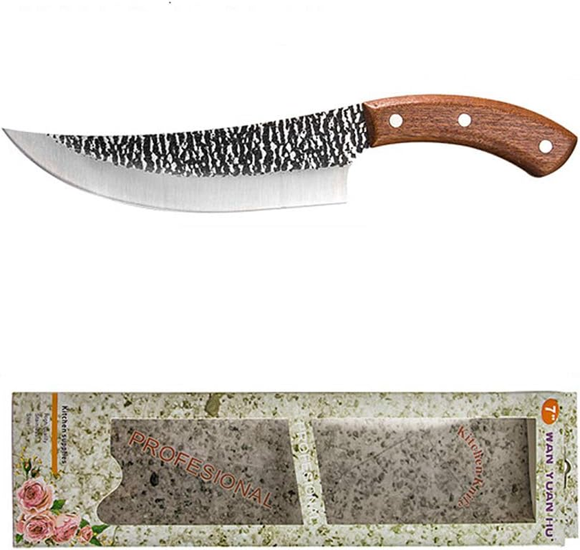 Ariv Hommey 7" Handmade Forged Boning Knife Sharp Blade High Carbon Blade Steel (7") image number 2