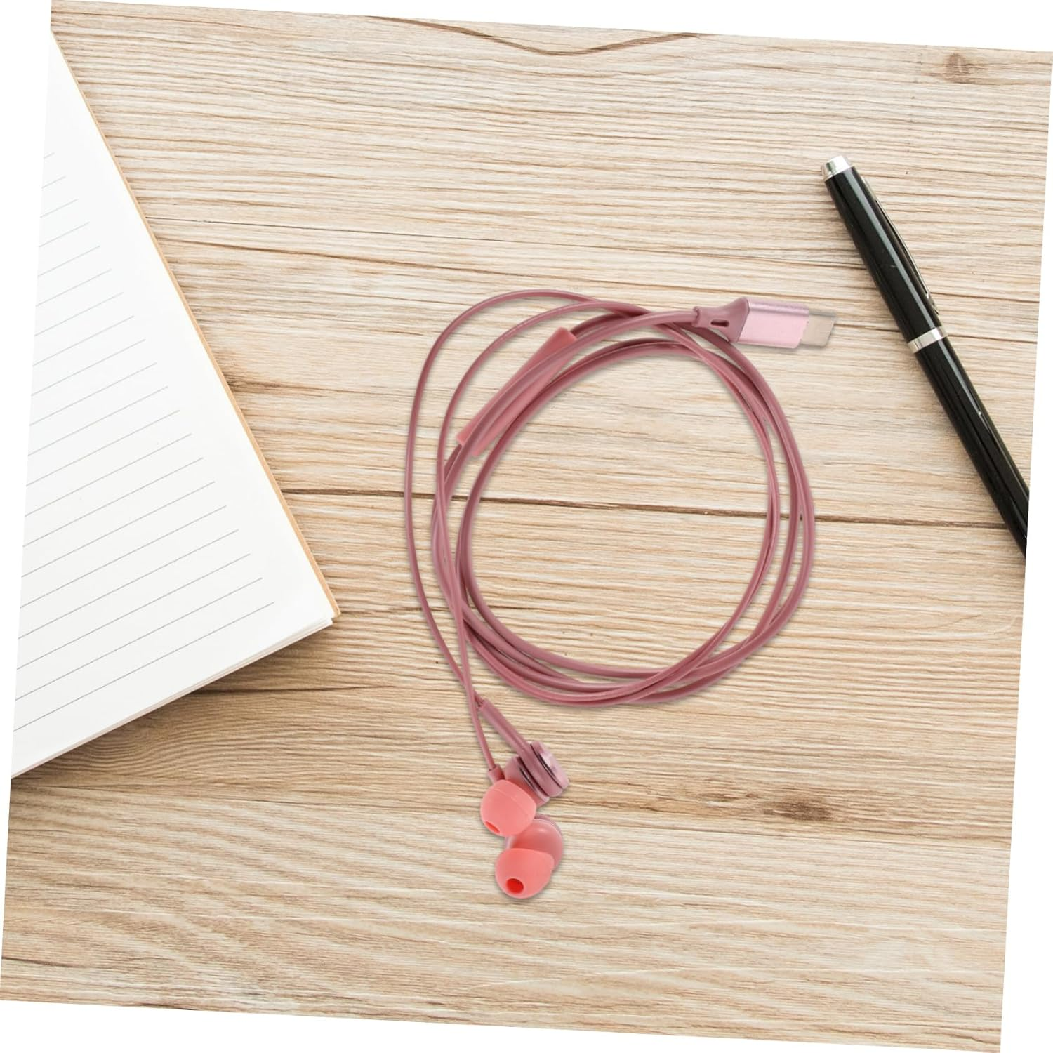 Mipcase Noise Cancelling Music Headphones Type-C Interface Wired Earbuds for Smartphones and Laptops Stereo Sound Quality for Travel and Daily Use image number 3