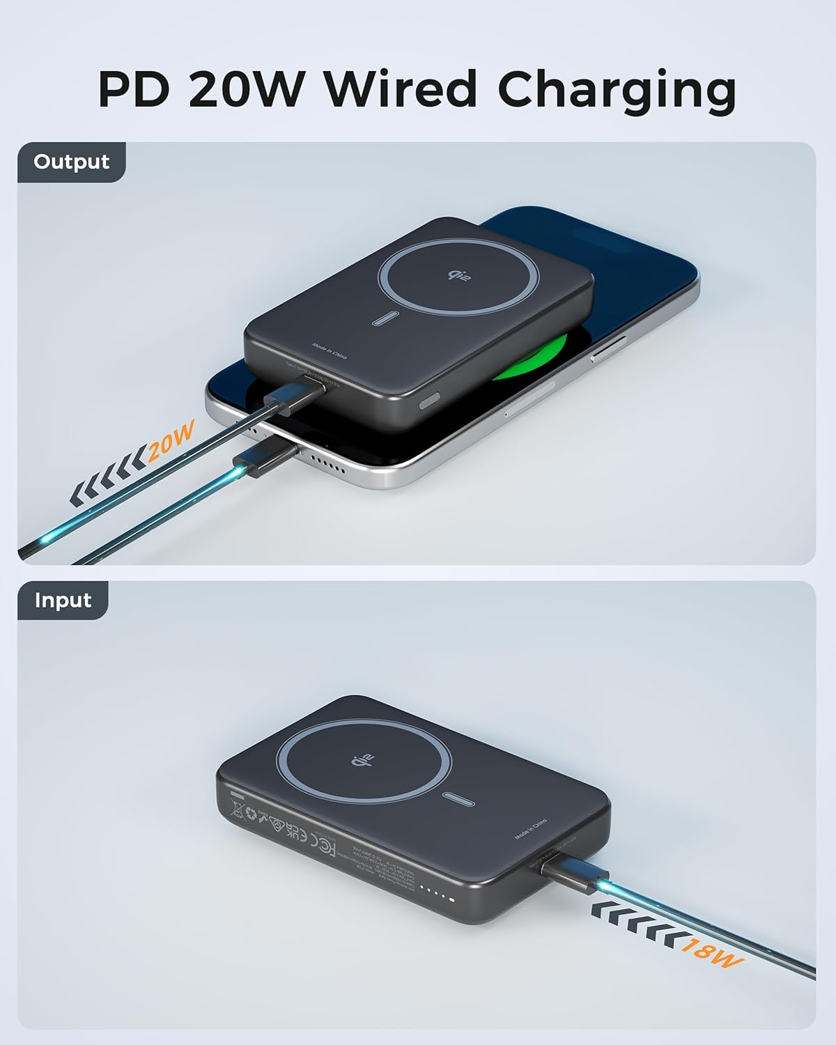 TESSAN Power Bank Magsafe, Qi2 Certified, 10,000Mah Wireless Portable Charger Battery Pack PD22.5W for Magnetic Fast Charging, Compatible with Iphone 16/15/14/13, Samsung, Airpods, Travel Essentials