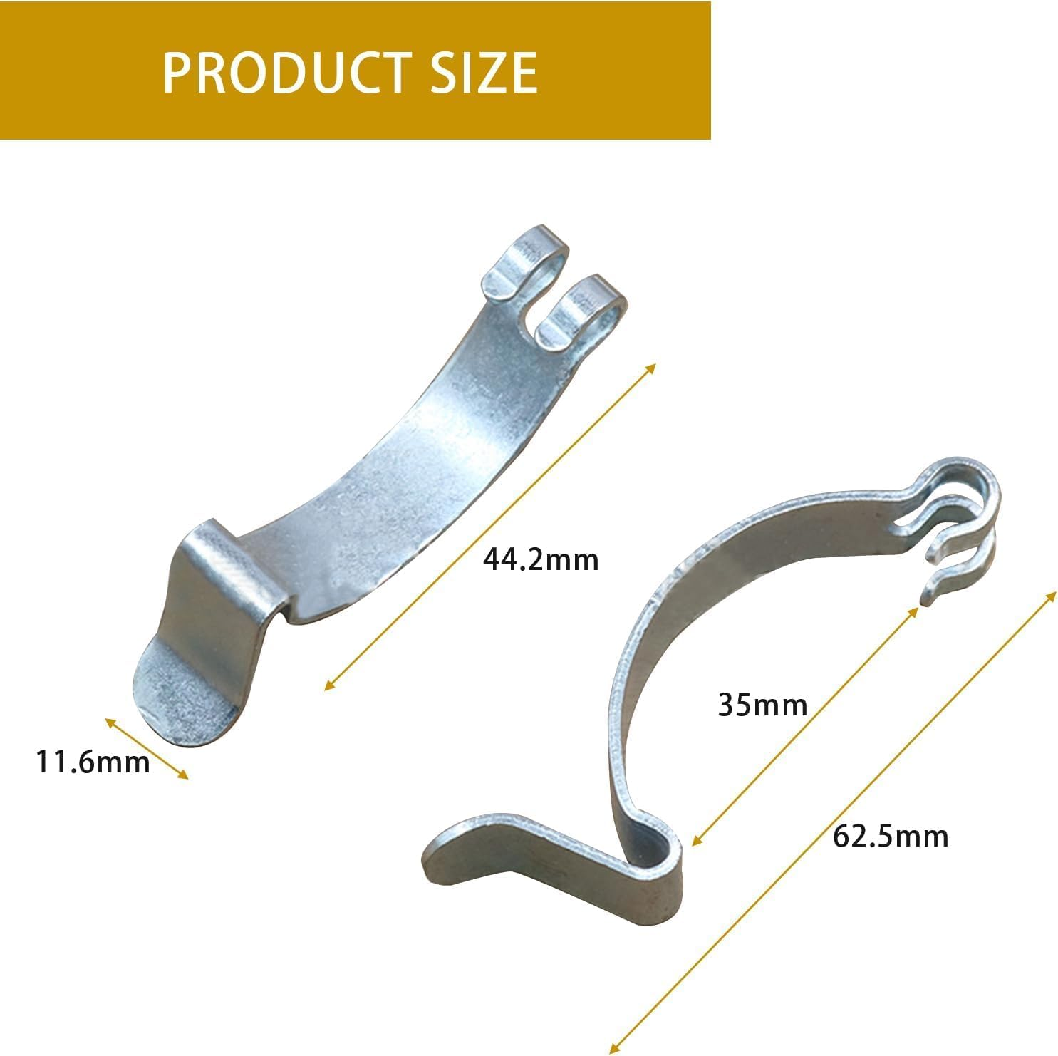 Kuskins 4Pcs Car Air Filter Clips, Metal Carbon Steel Air Cleaner Cover, Clip Housing Box Lid Spring Clip Clamp Car Accessories for Most Car Air Filters image number 3