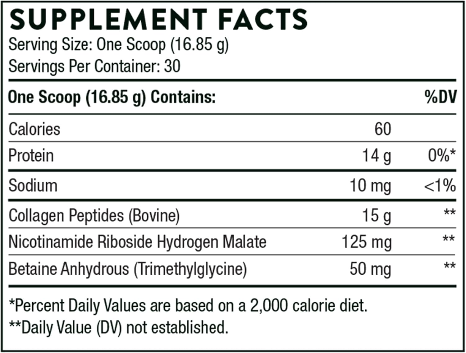 Thorne Collagen Fit - Unflavored Collagen Peptides Powder with Nicotinamide Riboside -15G of Collagen Peptides and 14G Protein per Serving - 17.8 Oz - 30 Servings image number 2