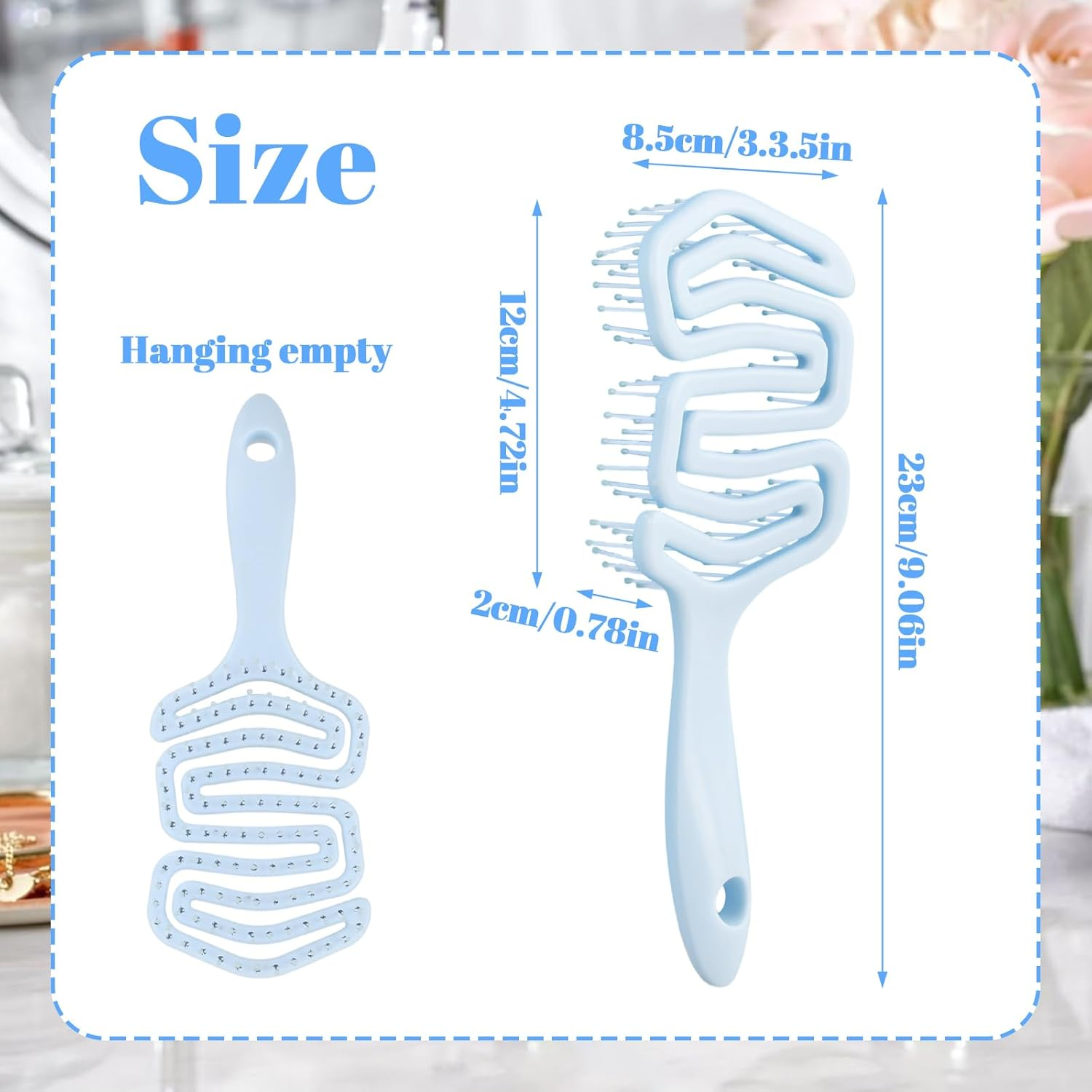 Detangling Hair Brush without Pulling for Women Men Children, Curl Define Styling Brush, Etangling Hair Brush, Boar Bristles, Brush for Curly Hair, Curl Brush for Wet Dry Hair image number 4