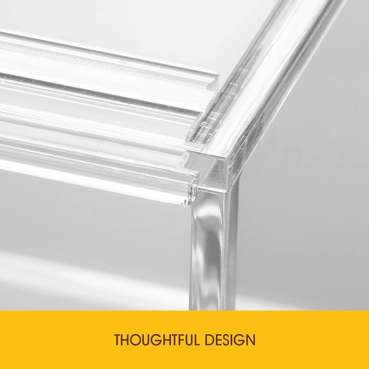 Maxkon 4 Tier Acrylic Bakery Cake Display Case Large Clear Cupcake Display Cabinet with Sliding Door for Donuts Cupcake Bread Dessert Pastries Collectibles image number 4